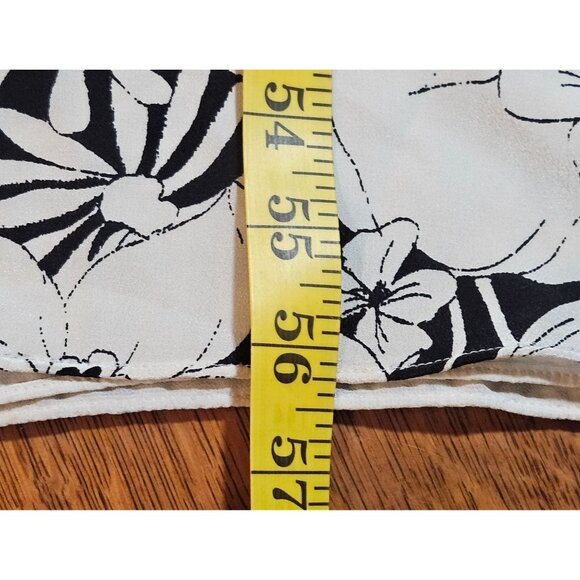 Silk Spring Elevenses Black & White Floral Halter Jumpsuit Size S NO Belt - Picture 16 of 16